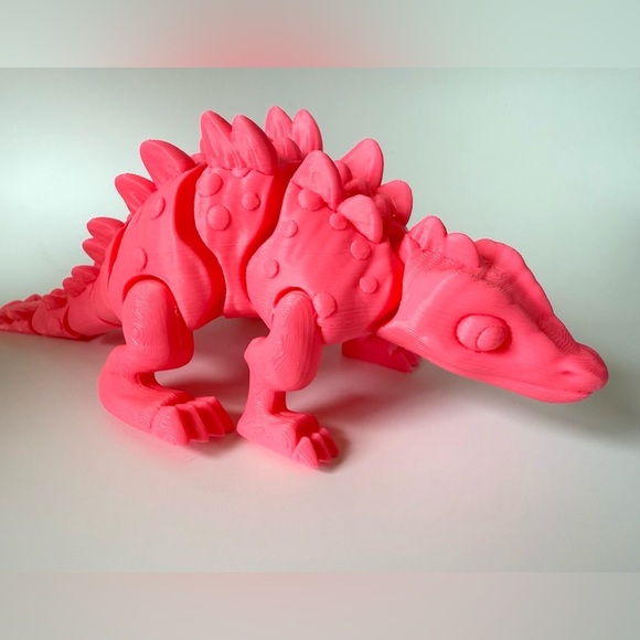 3D Printed Articulated Pink Dinosaur Toy – Flexible & Fun - Picture 7 of 14